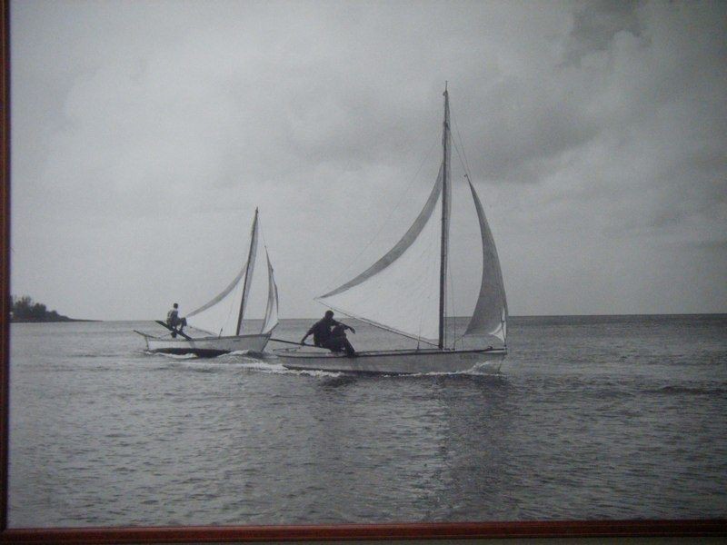 Catboat Sailors Two